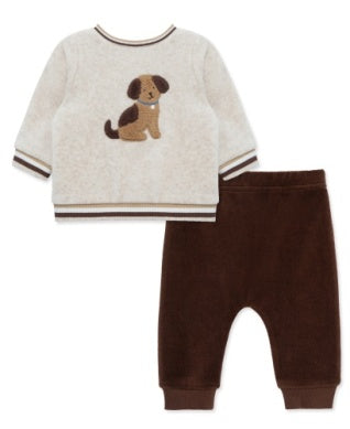 Little Me Boys Girls Infants Toddlers Shirt Pants Velour Puppies Dogs The Plaid Giraffe Children's Boutique