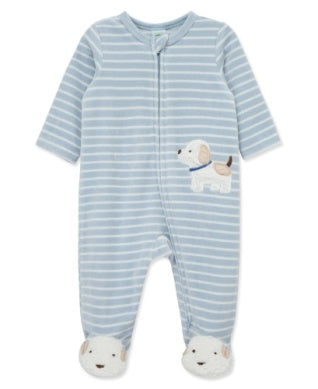 Little Me Girls Boys Infants Toddlers Kids Footie Sleeper Sleepwear Nightwear Stripes Puppies Dogs Velour The Plaid Giraffe Children's Boutique