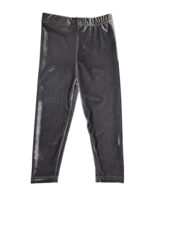 Girls Black Velvet Leggings