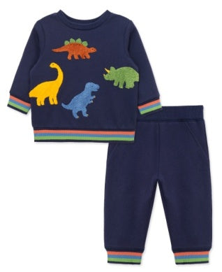 Little Me Girls Boys Infants Toddlers Kids Sweatshirt Sweatpants Dinosaurs T-Rex The Plaid Giraffe Children's Boutique