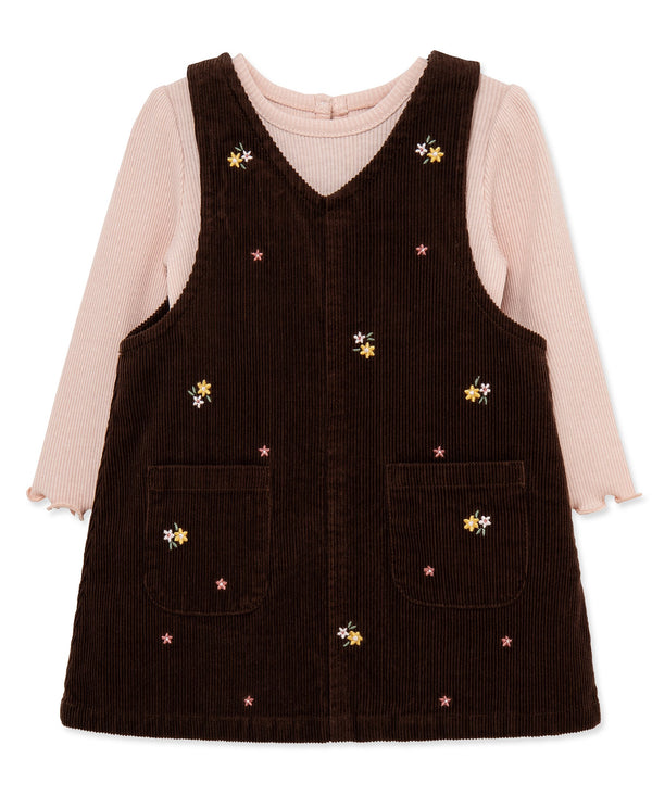 Little Me Girls Boys Infants Toddlers Top Jumper Corduroy Flowers The Plaid Giraffe Children's Boutique