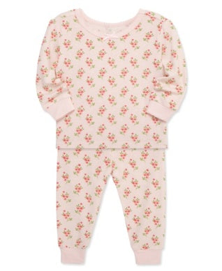 Little Me Girls Toddlers Pajamas Sleepwear Nightwear Flowers Floral Bamboo The Plaid Giraffe Children's Boutique