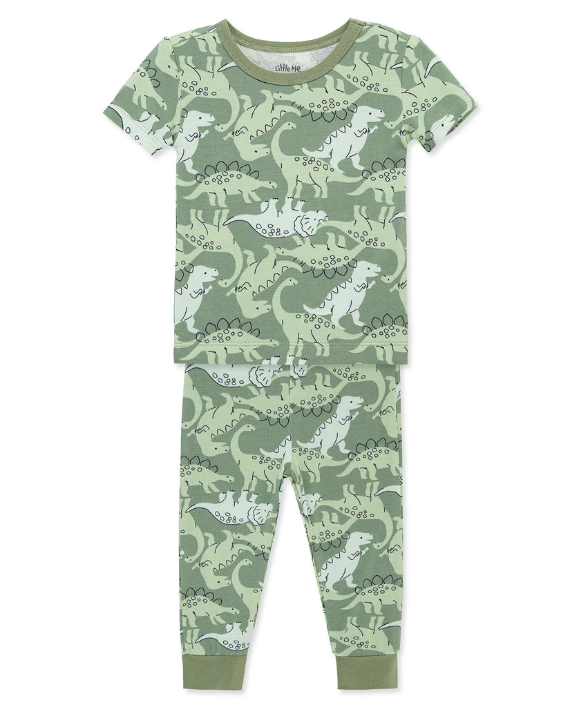 Little Me Girls Boys Unisex Infants Toddlers Pajamas Sleepwear Nightwear Dinosaurs T-Rex Bamboo The Plaid Giraffe Children's Boutique
