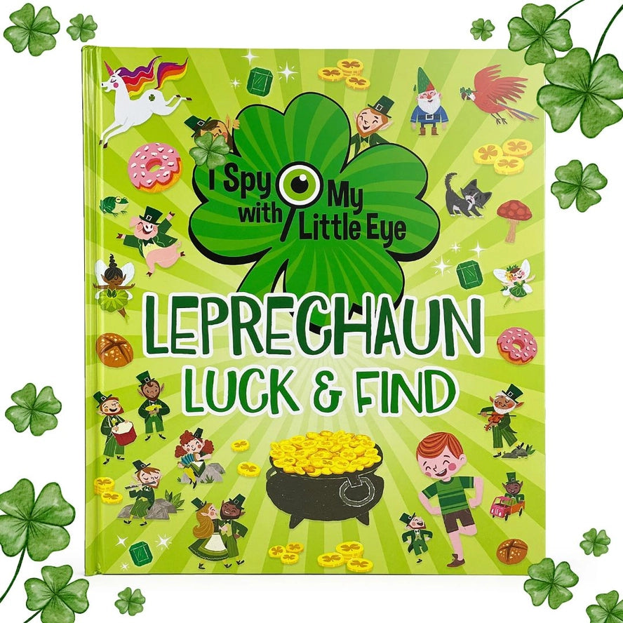 Cottage Door Press Infants Toddlers Kids Juniors Leprechaun Luck & Find  I Spy Book St. Patrick's Day Four Leaf Clover Learning The Plaid Giraffe Childrens Boutique