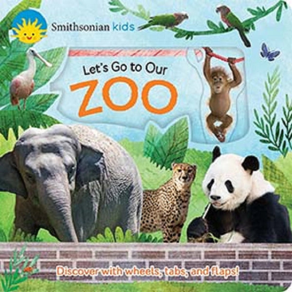 Cottage Door Press Boys Girls Unisex Infants Toddlers Kids Juniors  Smithsonian Kids Let's Go To Our Zoo Interactive Learning Elephants Monkeys Frogs Animals Pandas The Plaid Giraffe Childrens Boutique