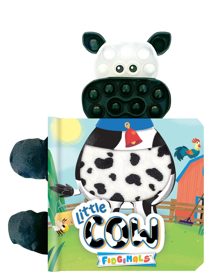 Little Hippo Books Girls Boys Infants Toddlers Kids Little Cow Fidget Book Touch and Feel Sensory Farm Animals The Plaid Giraffe Childrens Boutique