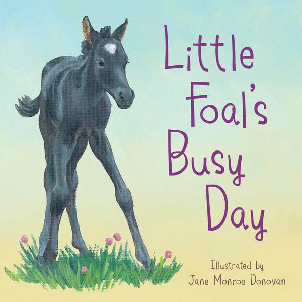 Sleeping Bear Press Boys Girls Unisex Infants Toddlers Kids Juniors Little Foal's Busy Day Board Book Horses Farm Animals The Plaid Giraffe Children's Boutique