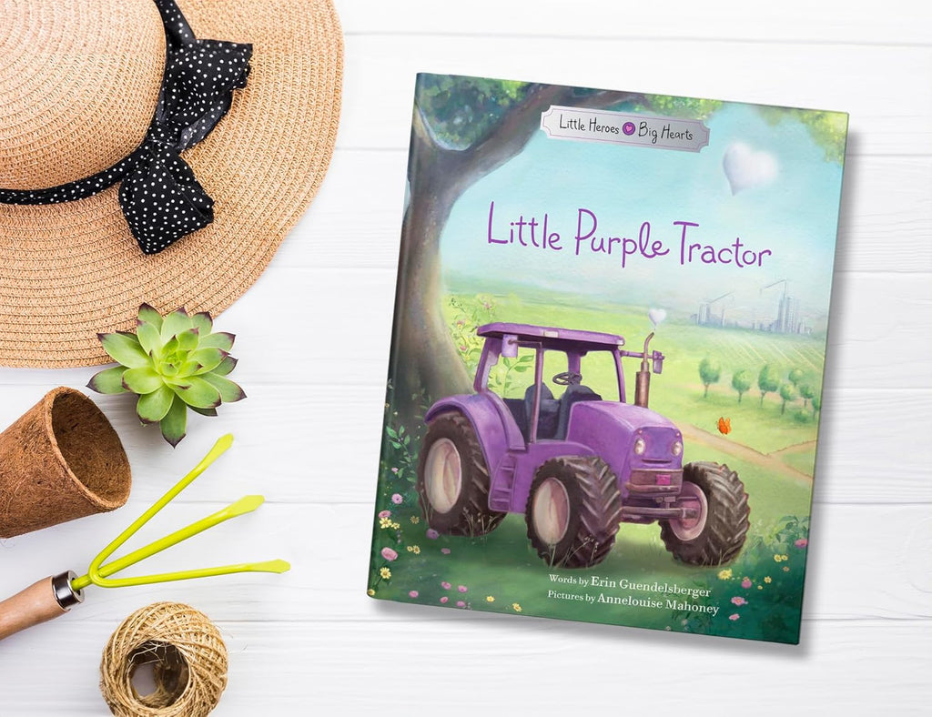 Sourcebooks Girls Boys Little Purple Tractor Picture Book Farm Equipment The Plaid Giraffe Childrens Boutique