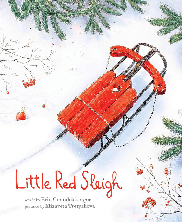 Sourcebooks Girls Boys Picture Book Little Red Sleigh Christmas Holiday The Plaid Giraffe Childrens Boutique