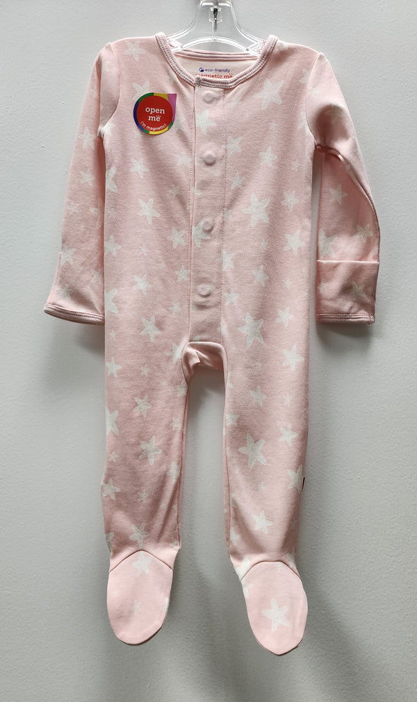 Magnetic Me Boys Girls Unisex Infants Toddlers Footie Sleeper Sleepwear Nightwear Magnetic Fasteners Starfish 100% Organic Cotton The Plaid Giraffe Children's Boutique