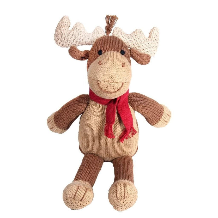 Zubels Girls Boys Infants Toddlers Kids Juniors Marley the Moose Knit Animal Doll Toys Forest Animals The Plaid Giraffe Children's Boutique