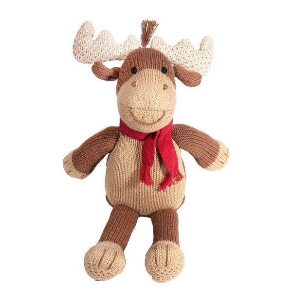 Zubels Girls Boys Infants Toddlers Kids Juniors Marley the Moose Knit Animal Doll Toys Forest Animals The Plaid Giraffe Children's Boutique