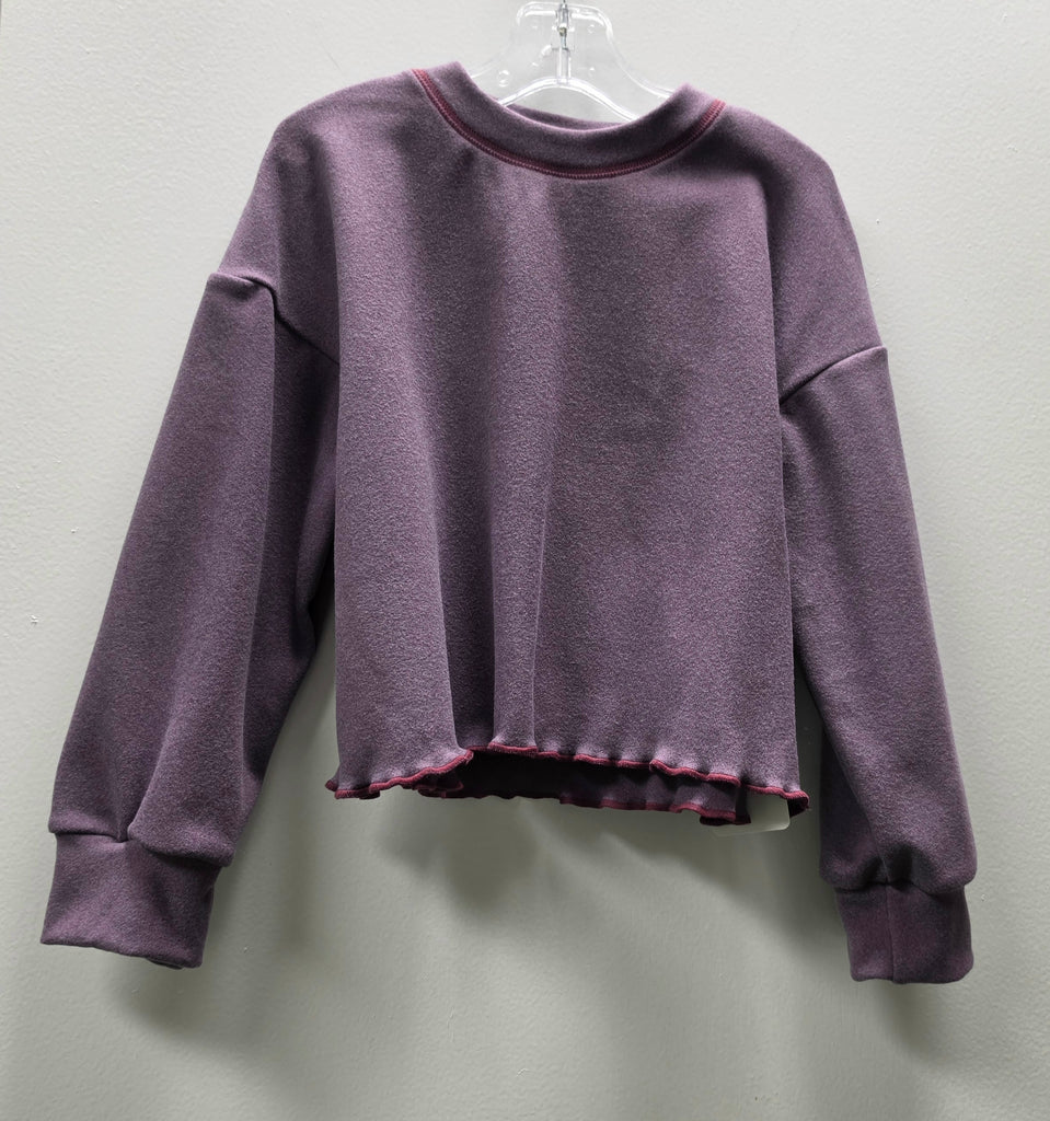 Girls Fleece Athletic Crop Top