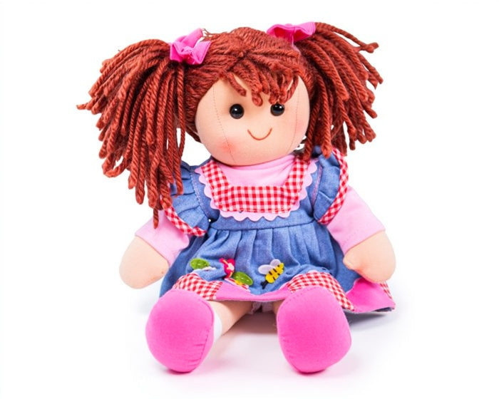 Bigjigs Toys Girls Boys Infants Toddlers Kids Juniors Melody Doll Soft Toys The Plaid Giraffe Children's Boutique