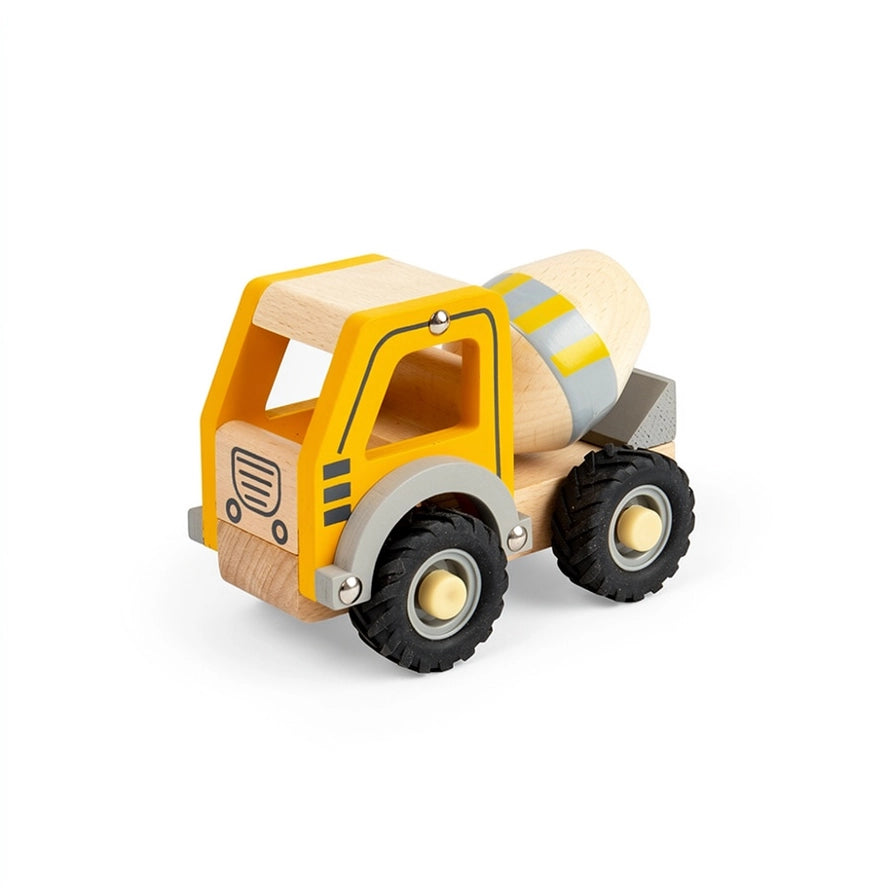 Bigjigs Toys Girls Boys Infants Toddlers Kids Juniors Mini Mixer Cement Truck Construction Equipment Wooden Toys The Plaid Giraffe Children's Boutique