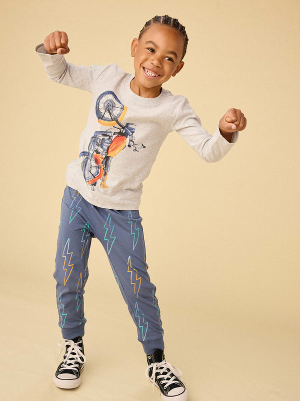 Tea Collection Girls Boys Toddlers Kids Juniors T-Shirt Motorcycles Motor Bikes 100% Cotton The Plaid Giraffe Children's Boutique