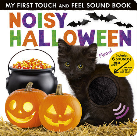 Penguin Random Press Girls Boys Infants Toddlers Kids Juniors Board Book Noisy Halloween Black Cats Pumpkins Jack-o-lanterns Bats Interactive Noises The Plaid Giraffe Children's Boutique