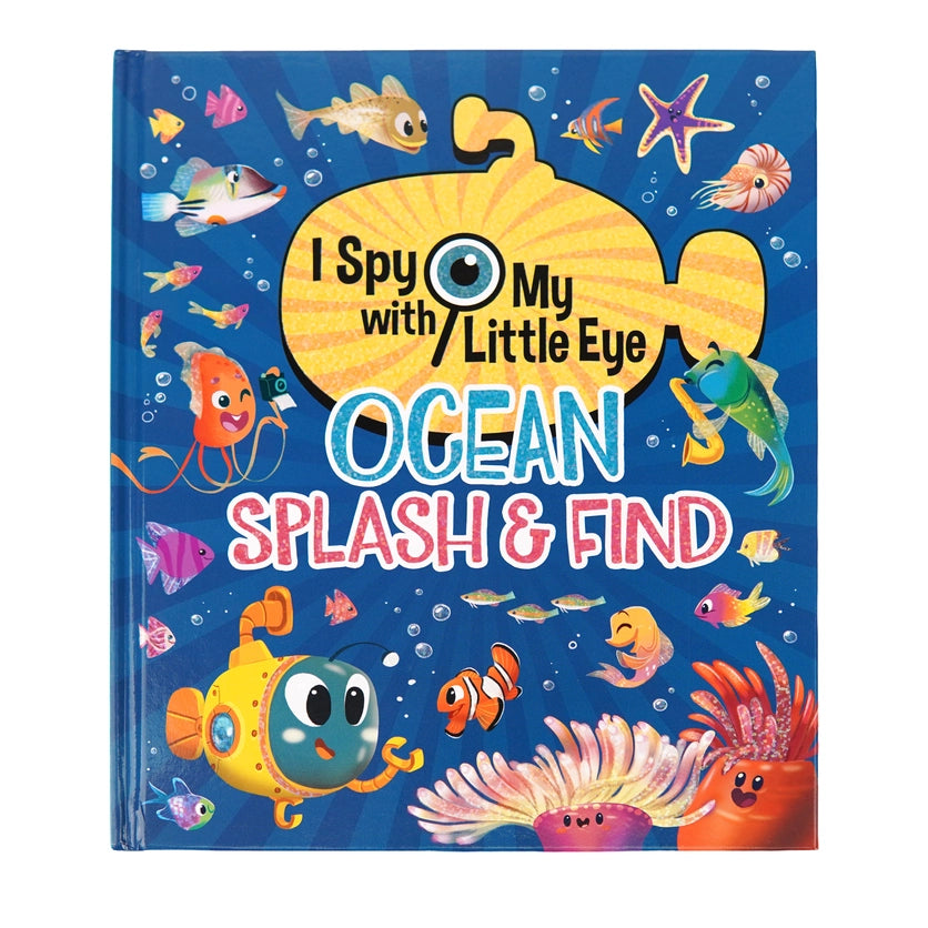 Cottage Door Press Girls Boys Unisex Infants Toddlers Kids Juniors I Spy Ocean Splash and Find Picture Book Ocean Life The Plaid Giraffe Children's Boutique