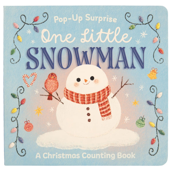 Cottage Door Press Girls Boys Unisex Infants Toddlers Kids Juniors One Little Snowman Board Book Interactive Learning Lift-a-flap Christmas Holidays Counting The Plaid Giraffe Children's Boutique