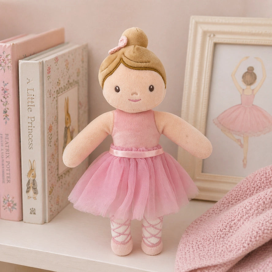 Zubels Girls Boys Infants Toddlers Kids Baby Doll Ballerina Ballet Stuffed Toys The Plaid Giraffe Children's Boutique