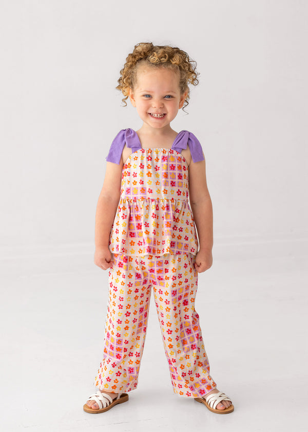 Mabel and Honey Girls Infants Toddlers Kids Top Pants Flowers The Plaid Giraffe Children's Boutique