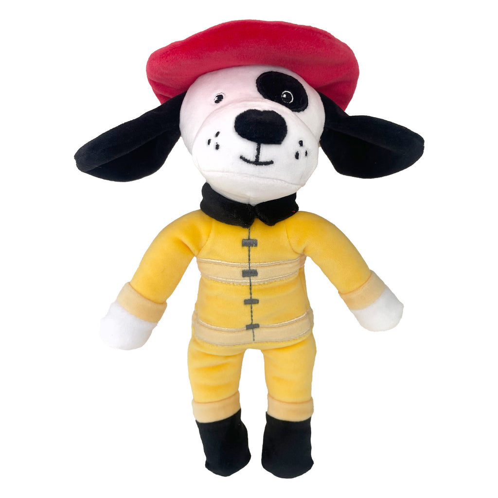 Zubels Girls Boys Unisex Infants Toddlers Stuffed Toy Dpg Fireman The Plaid Giraffe Children's Boutique