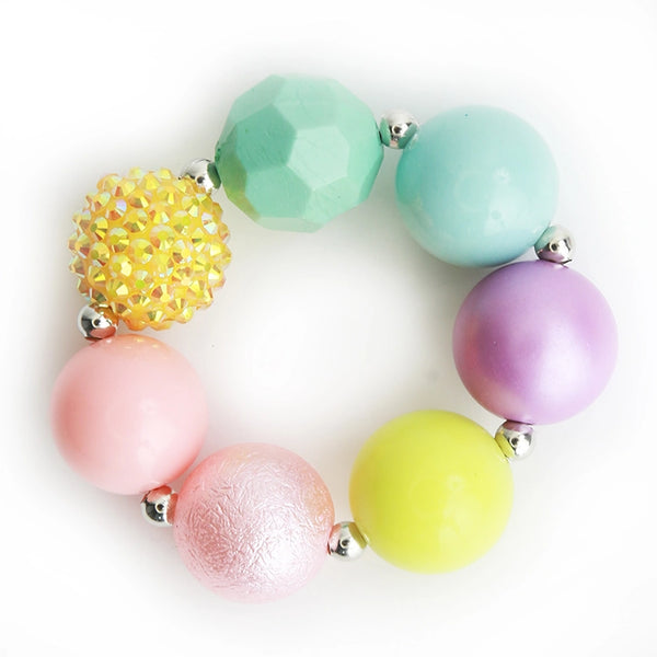 Sparkle Sisters By Couture Clips Girls Boys Infants Toddlers Kids Juniors Chunky Pastel Beads Bracelet The Plaid Giraffe Children's Boutique