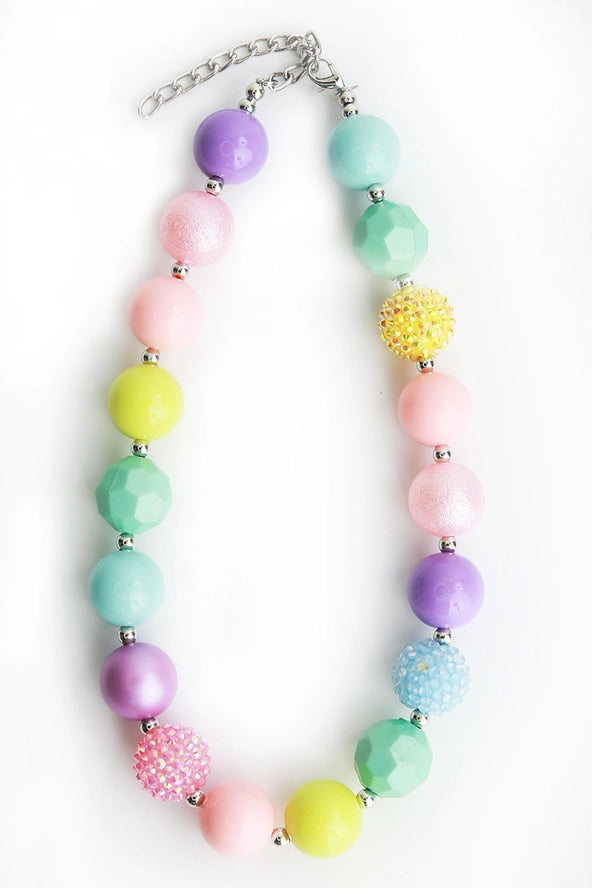 Sparkle Sisters By Couture Clips Girls Boys Infants Toddlers Kids Juniors Chunky Pastel Beads Necklace The Plaid Giraffe Children's Boutique