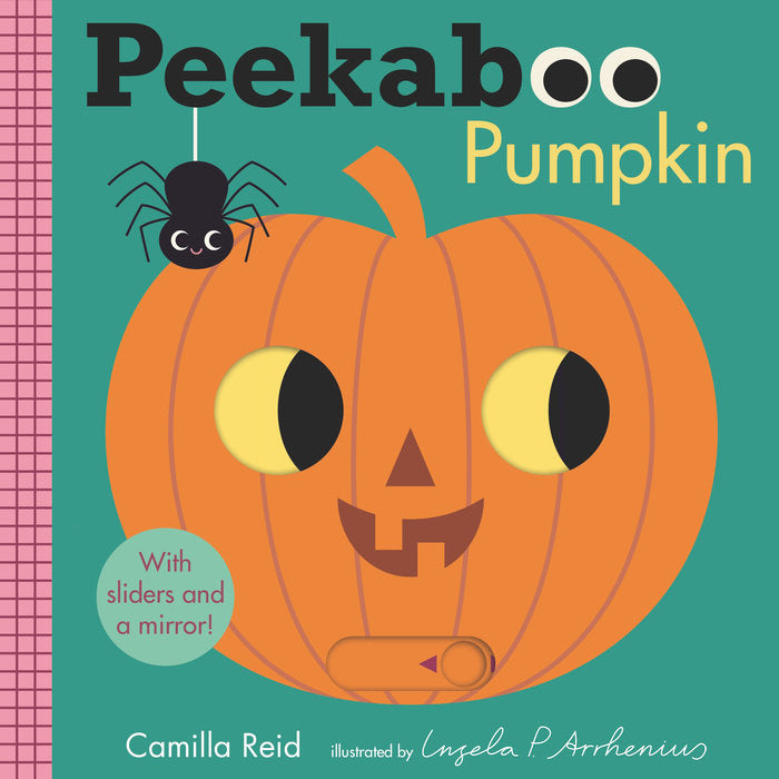 Penguin Random Press Girls Boys Infants Toddlers Kids Juniors Board Book Peekaboo Pumpkin Spiders Black Cats Pumpkins Jack-o-lanterns Bats Interactive Pullouts Mirrors The Plaid Giraffe Children's Boutique