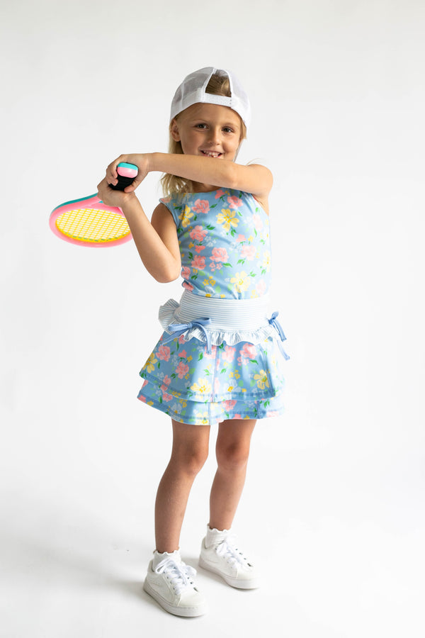 2 Piece Girls Petal Play Top & Skort