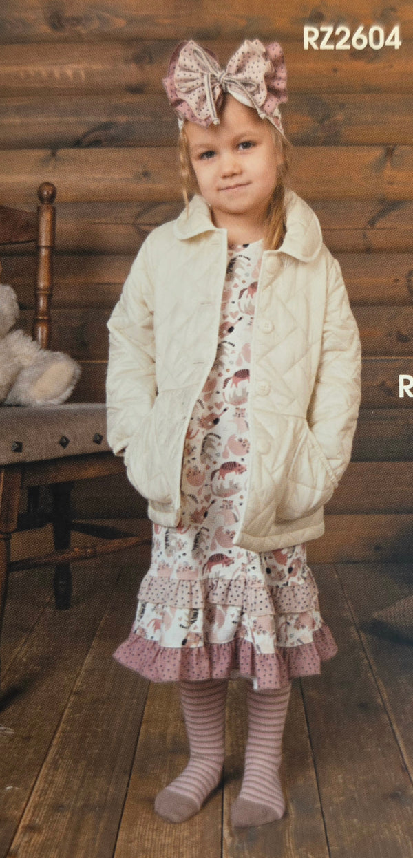 Girls Light Weight Quilted Jacket