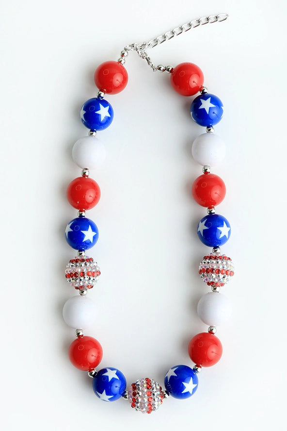 Sparkle Sisters By Couture Clips Girls Boys Infants Toddlers Kids Juniors Necklace Stripes Stars Holidays Fourth of July Memorial Day The Plaid Giraffe Children's Boutique