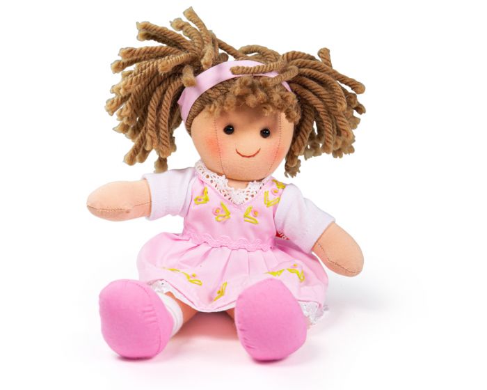 Bigjigs Toys Girls Boys Infants Toddlers Kids Juniors Rose Doll Soft Toys The Plaid Giraffe Children's Boutique