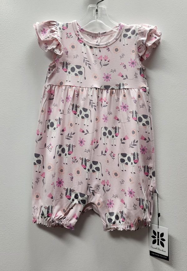 Sweet Bamboo Girls Boys Infants Toddlers Kids Juniors Bubble Sunsuit Cowgirl Cows Farm Animals The Plaid Giraffe Children's Boutique