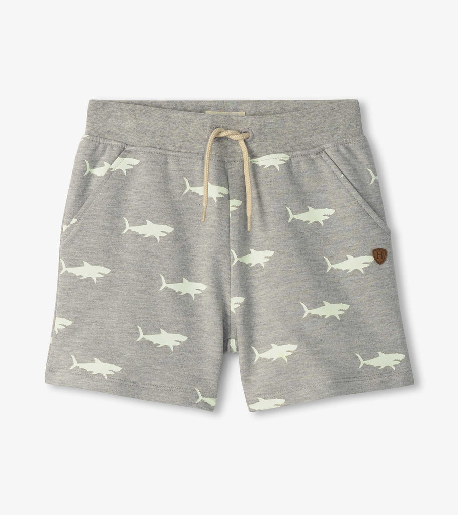 Hatley Boys Girls Infants Toddlers Kids Juniors Shorts Sharks Glow-In-The-Dark The Plaid Giraffe Childrens Boutique