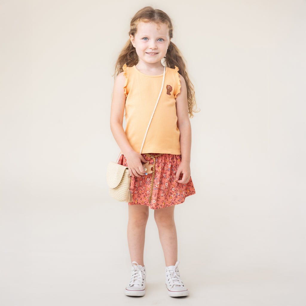 Nano Girls Boys Infants Toddlers Kids Juniors Skort Floral Flowers Tank Top Cowgirl Boots The Plaid Giraffe Children's Boutique