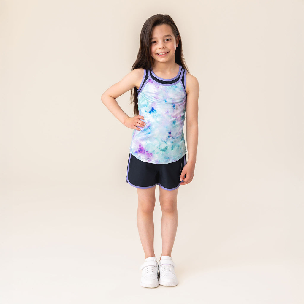 Nano Girls Boys Infants Toddlers Kids Juniors Athletic Wear Activewear Racerback Top Tie Dye The Plaid Giraffe Children's Boutique