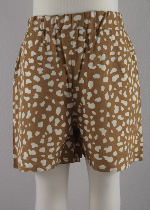 ML Kids Girls Kids Juniors Shorts Spotted Animal Print 100% Cotton The Plaid Giraffe Childrens Boutique