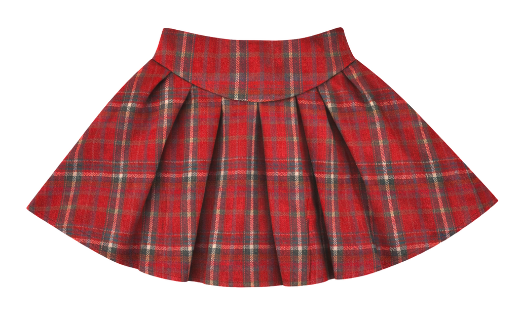 ML Kids Girls Infants Toddlers Kids Juniors Pleated Plaid Skort Skirt The Plaid Giraffe Children's Boutique