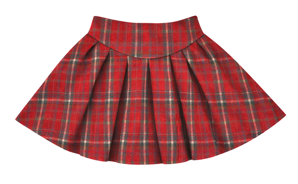 ML Kids Girls Infants Toddlers Kids Juniors Pleated Plaid Skort Skirt The Plaid Giraffe Children's Boutique