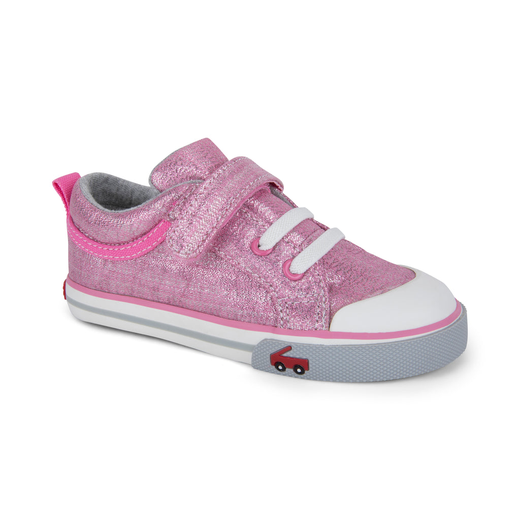 See Kai Run Girls Boys Infants Toddlers Kids Juniors Kristen Metallic Pink Tennis Shoes The Plaid Giraffe Children's Boutique