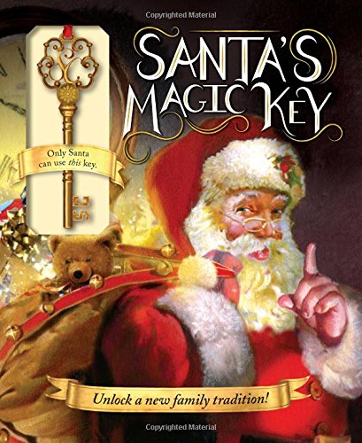 Sourcebooks Girls Boys Picture Book Santa's Magic Key Christmas Holiday Santa Claus The Plaid Giraffe Childrens Boutique