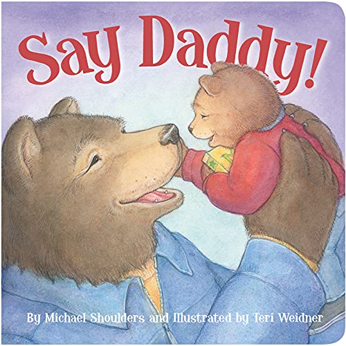 Sleeping Bear Press Boys Girls Books Board Book Say Daddy Learning The Plaid Giraffe Childrens Boutique