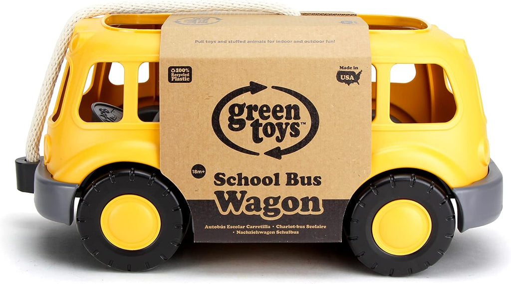Green Toys Boys Girls Infants Toddlers Kids School Bus 100% Recycled Plastic The Plaid Giraffe Childrens Boutique