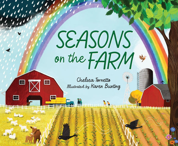 Sleeping Bear Press Girls Boys Infants Toddlers Kids Picture Book Seasons On The Farm Farm Animals Equipment Cows Horses Sheep The Plaid Giraffe Children's Boutique