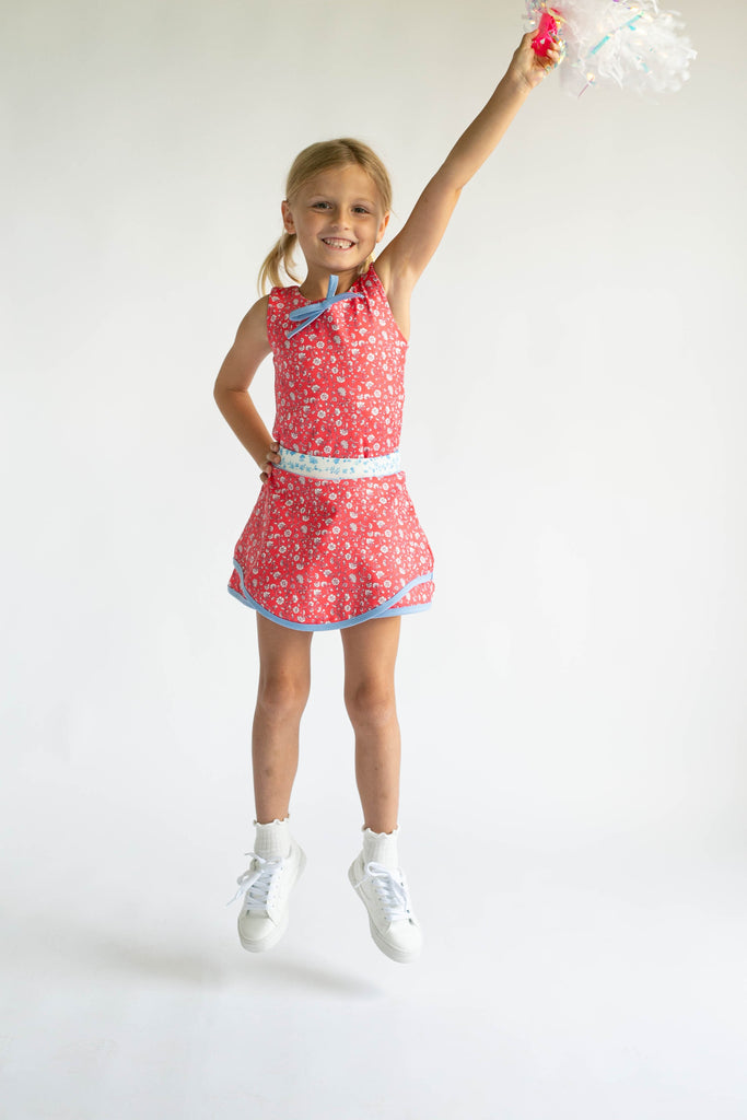 Be Girl Clothing Active Wear Girls Toddlers Kids Juniors Tank Top Skort Flowers Floral The Plaid Giraffe Children's Boutique