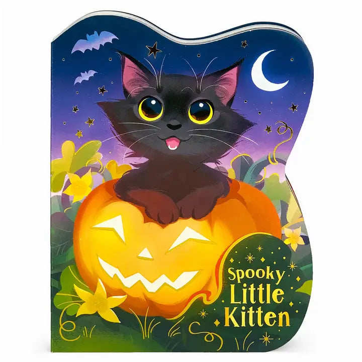 Cottage Door Press Girls Boys Infants Toddlers Kids Spooky Little Kitten Halloween Pumpkins The Plaid Giraffe Children's Boutique