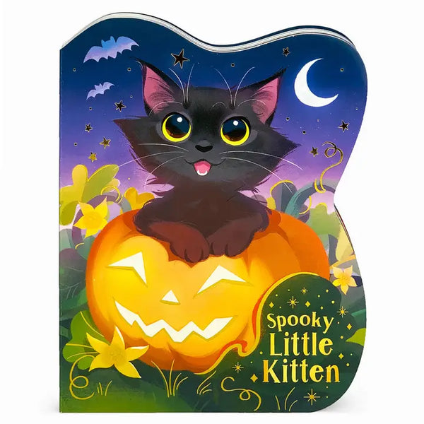 Cottage Door Press Girls Boys Infants Toddlers Kids Spooky Little Kitten Halloween Pumpkins The Plaid Giraffe Children's Boutique