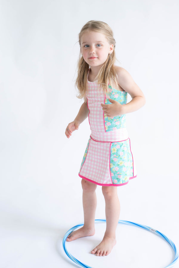 2 Piece Girls Spring Swing Top & Skort