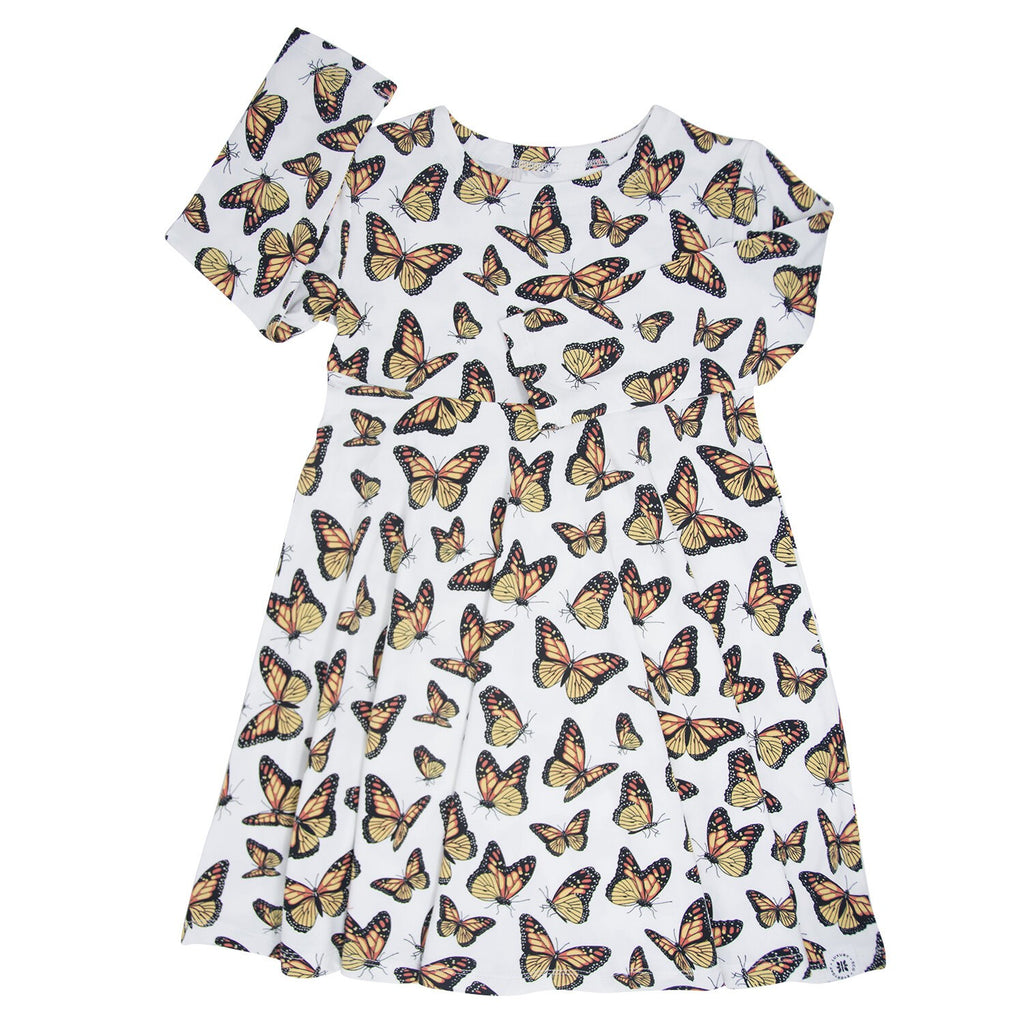 Girls L/S Great Migration Butterfly Twirl Dress